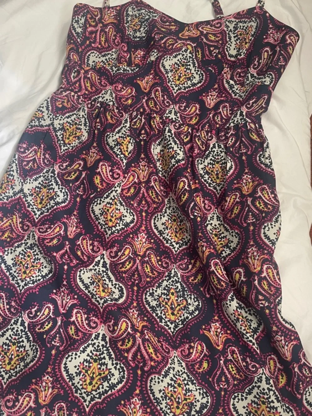 J. Crew Purple Paisley Mini Dress - Picture 1 of 6